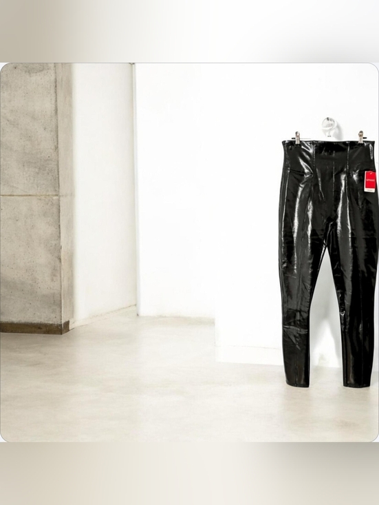 SPANX Pants - SPANX High-Shine Black Vinyl LADIES Pants